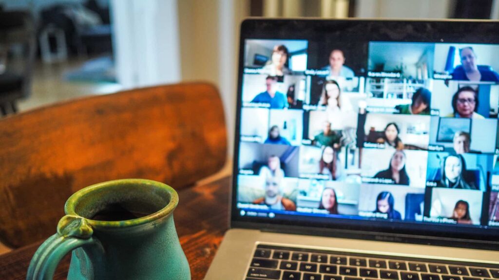 Tela do Zoom em computador